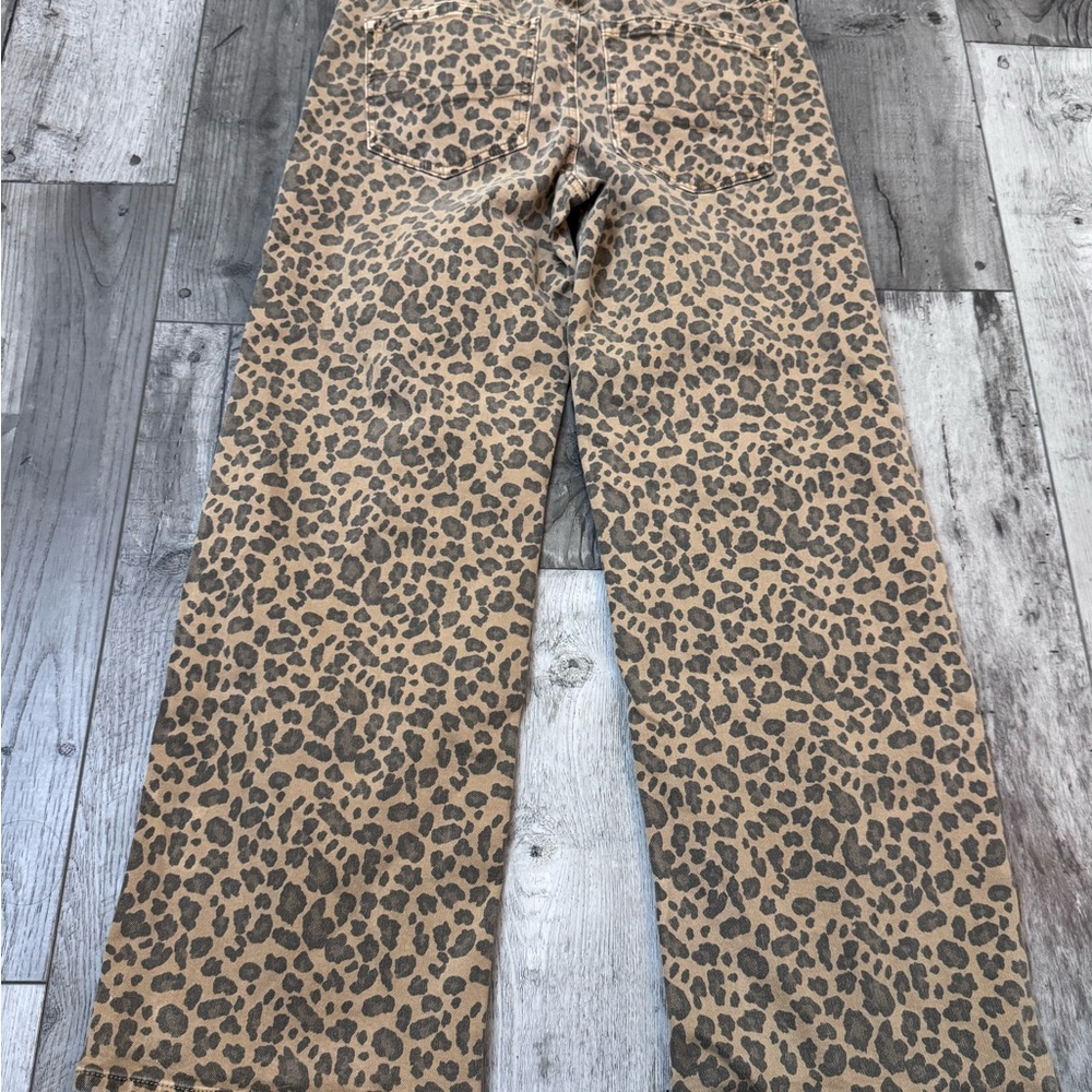 American Eagle Outfitters AE Stretch Leopard Low Rise Baggy Wide-Leg Pants 4 - Picture 11 of 11